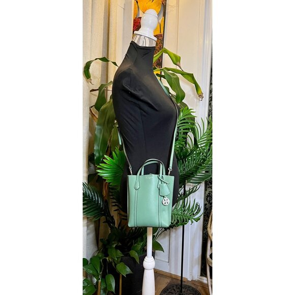 ✺✺ AUTHENTIC TORY BURCH Green Small Perry Handbag/Crossbody  ✺✺ - Picture 11 of 11